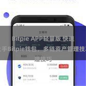 Bitpie APP轻量版 快速上手Bitpie钱包，多链资产管理技巧