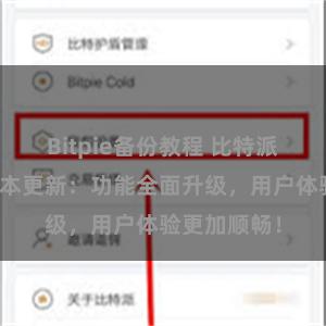 Bitpie备份教程 比特派钱包最新版本更新：功能全面升级，用户体验更加顺畅！