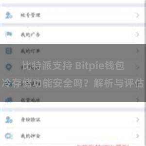 比特派支持 Bitpie钱包冷存储功能安全吗？解析与评估