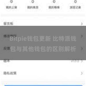 Bitpie钱包更新 比特派钱包与其他钱包的区别解析