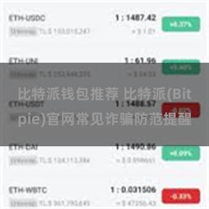 比特派钱包推荐 比特派(Bitpie)官网常见诈骗防范提醒