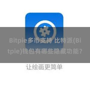 Bitpie多币支持 比特派(Bitpie)钱包有哪些隐藏功能？