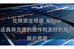 比特派全球版 Bitpie钱包还具有方便的操作和友好的用户界面