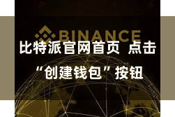 比特派官网首页 点击“创建钱包”按钮